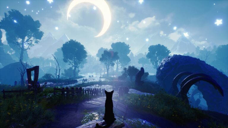 Blacktail screnshot: Fox and moon